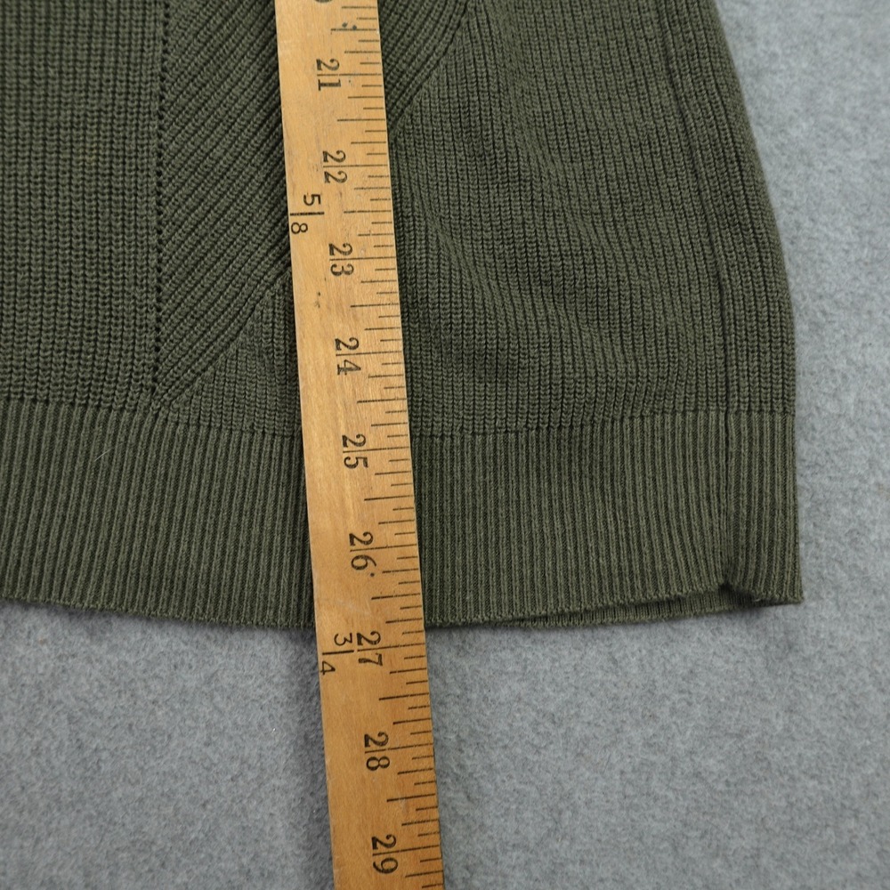 Tommy Bahama Sweater Womens Medium Green Ribbed Pullover‎ V Neck Casual - Picture 9 of 15
